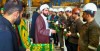 روز کارگر با عطر زیارت؛ پرچم سبز رضوی مهمان کارکنان مجتمع فولاد غدیر نی‌ریز شد